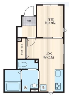 【新築】（仮称）フィカーサ大塚 1階 1DKの間取り