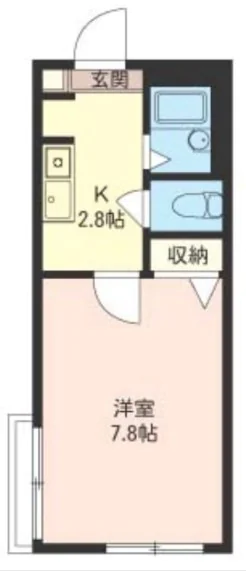 ソフィアハイツ 1階 1Kの間取り