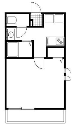 パークメゾン本駒込 2階 1Kの間取り