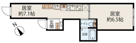 Alivio千石（アリビオ千石） 4階 1DKの間取り
