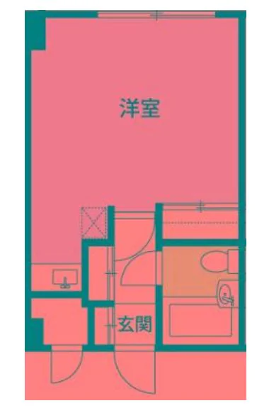 湯島アパートメントハウス 4階 1Rの間取り