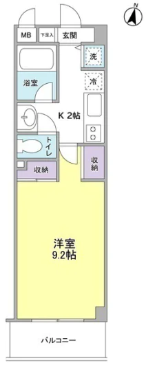ビタ　フェリーチェ 1階 1Kの間取り