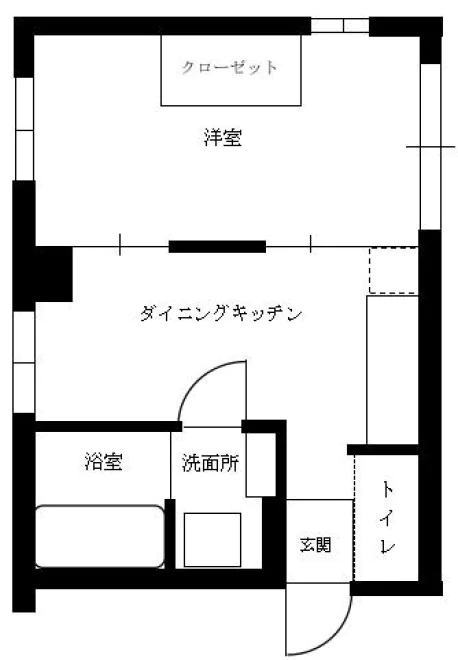 アイズピリ・リアン千駄木 1階 1LDKの間取り