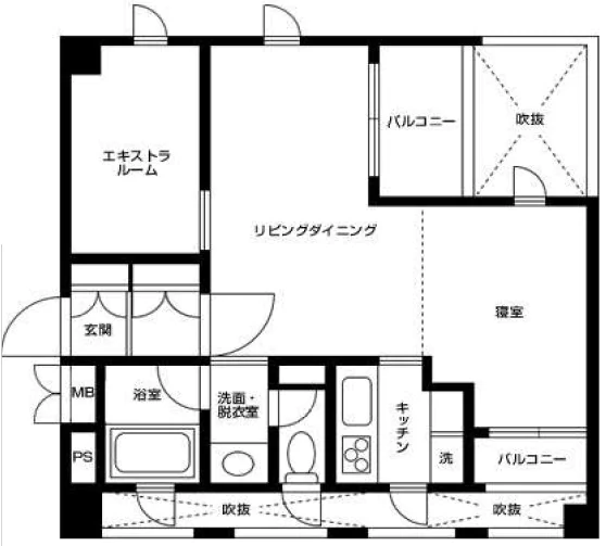 コート本郷 3階 1SLDKの間取り