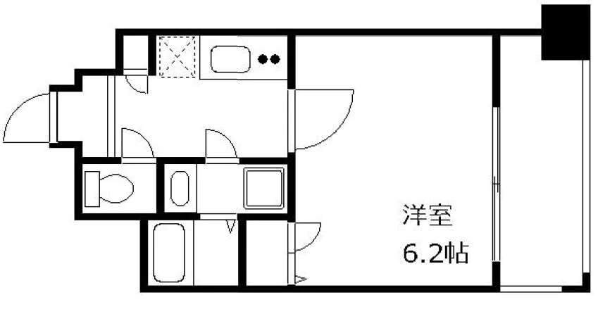 プレサンス本駒込アカデミア 2階 1Kの間取り