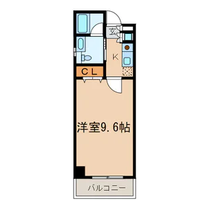 サンモールエイト小石川 8階 1Kの間取り