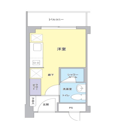 menoca myogadani（めのか茗荷谷） 6階 1Rの間取り