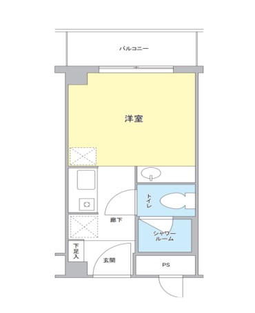 menoca myogadani（めのか茗荷谷） 8階 1Rの間取り