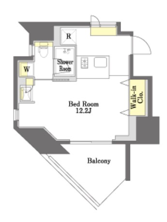 Prime Maison本郷 13階 1Rの間取り