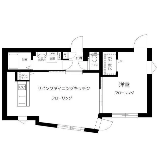 LAPiS本郷(ラピスホンゴウ) 1階 1LDKの間取り
