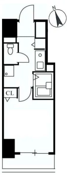 スカイコート本郷東大前第２ 8階 1Kの間取り