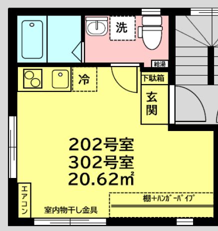 桜ヒルズ護国寺 3階 1Rの間取り