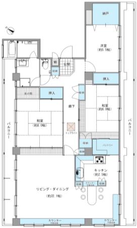 エストレーヴ文京神楽坂 8階 1Rの間取り