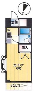 エクセルツカサ 2階 1Rの間取り
