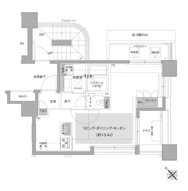エルスタンザ文京白山 7階 1Rの間取り