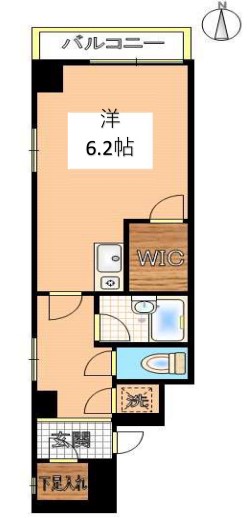 マ・メゾン小日向 4階 1Rの間取り