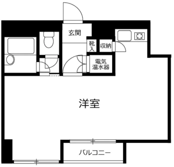 本郷コーポレイション 9階 1Rの間取り
