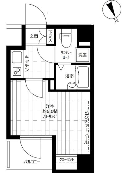ステージグランデ文京小石川 10階 1Kの間取り