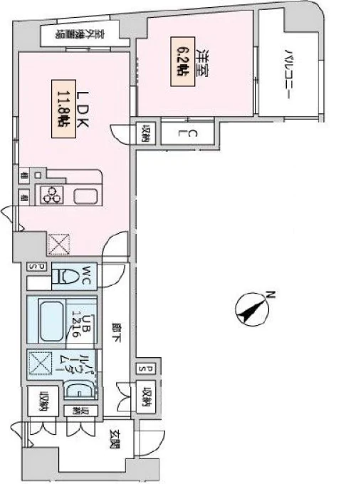 Address千石(アドレス千石) 4階 1LDKの間取り