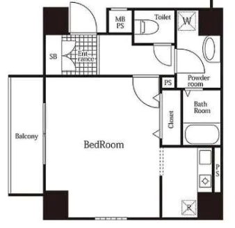 クレアシオン御茶ノ水 10階 1Kの間取り