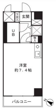 藤和シティコープ新大塚 1階 1Rの間取り