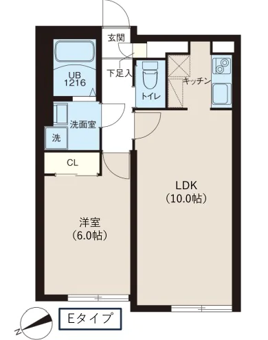 レピュア早稲田レジデンスⅡ 4階 1Rの間取り