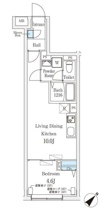 【新築】Aglaia千石（アグライアセンゴク） 3階 1LDKの間取り