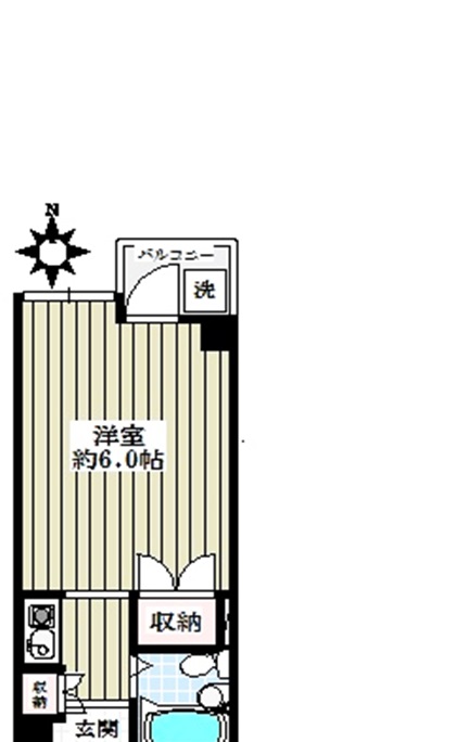 テラス本郷 3階 1Kの間取り