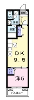 メゾン・MSK・千石 1階 1DKの間取り