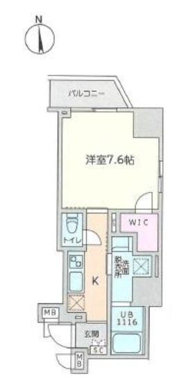 ＣＡＶＥ　ＹＵＳＨＩＭＡ（ケイブ湯島） 14階 1Kの間取り