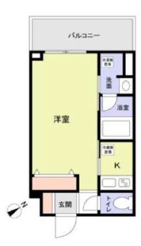 シルバーウッド春日（Ｓｉｌｖｅｒ　Ｗｏｏｄ　ＫＡＳＵＧＡ） 1階 1Kの間取り