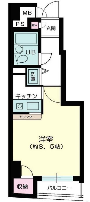 シーアイマンション本郷向丘 10階 1Rの間取り