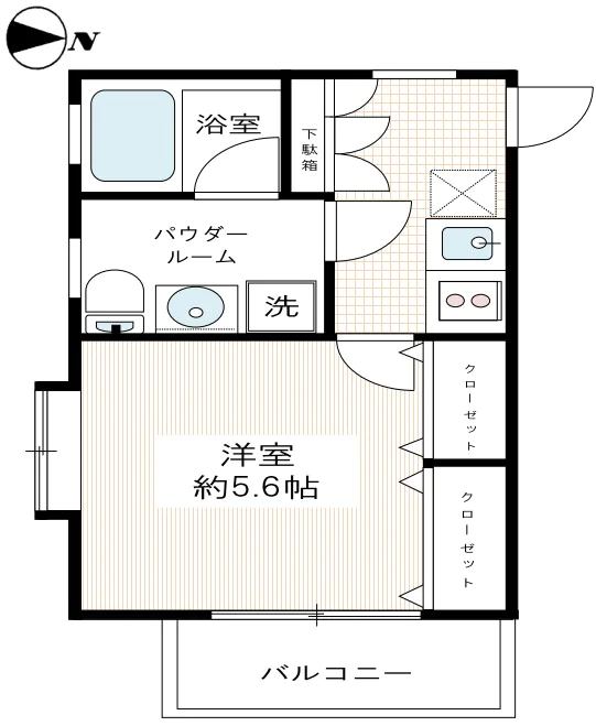 VIVRE本郷【ヴィーブ本郷】 8階 1Kの間取り