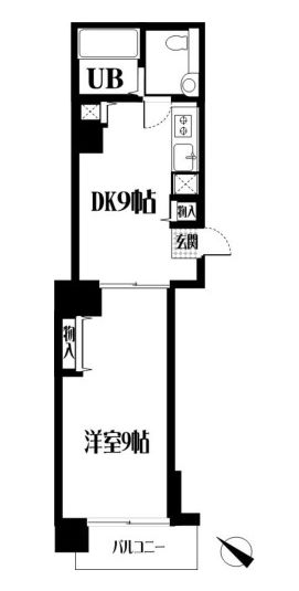 ルーラル20番館 2階 1LDKの間取り