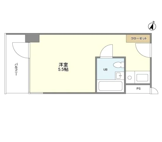 アネックス茗荷谷 9階 1Rの間取り