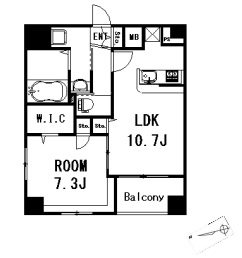 paz-classe本郷春木町(パスクラッセ本郷春木町) 4階 1LDKの間取り