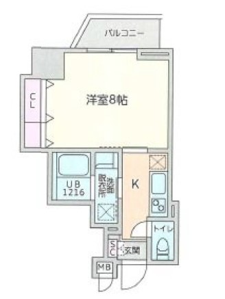 ＣＡＶＥ　ＹＵＳＨＩＭＡ（ケイブ湯島） 13階 1Kの間取り