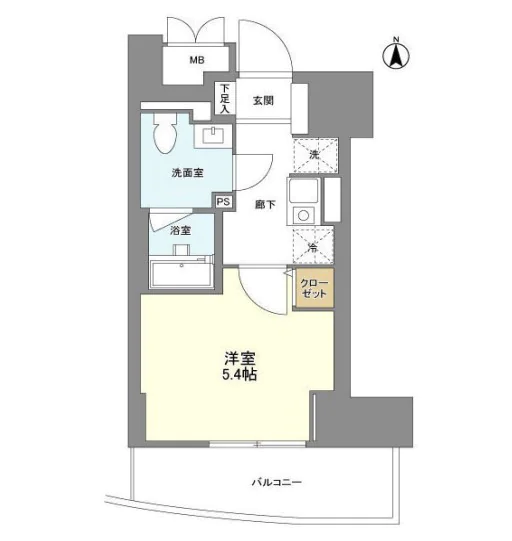 ミリアレジデンス御茶ノ水(旧アルモニー御茶ノ水) 8階 1Kの間取り