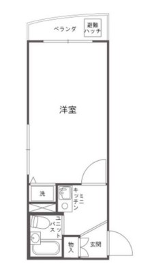 プレシーザ本駒込 1階 1Rの間取り