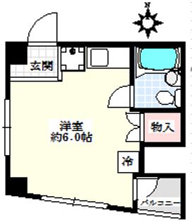 メゾン芙蓉菊坂 3階 1Rの間取り