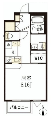 ガーデン小石川（小石川2丁目） 3階 1Kの間取り