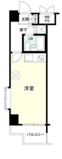 マチュリティ小石川 5階 1LDKの間取り