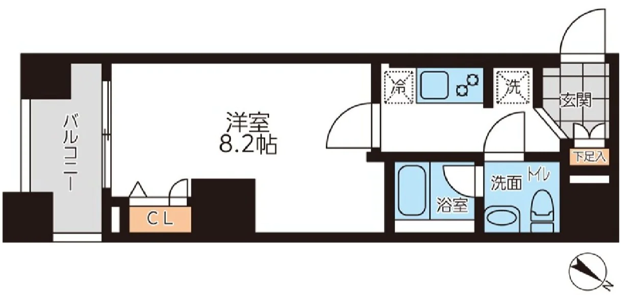 GRAN PASEO本駒込（グランパセオ本駒込） 9階 1Kの間取り