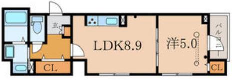 【新築】クアトロコパン駒込 7階 1LDKの間取り