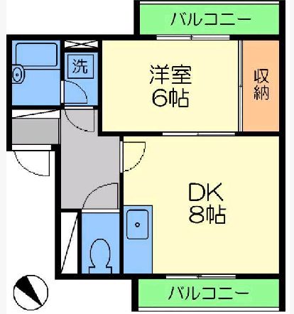 カーサ茗荷谷 1階 1DKの間取り