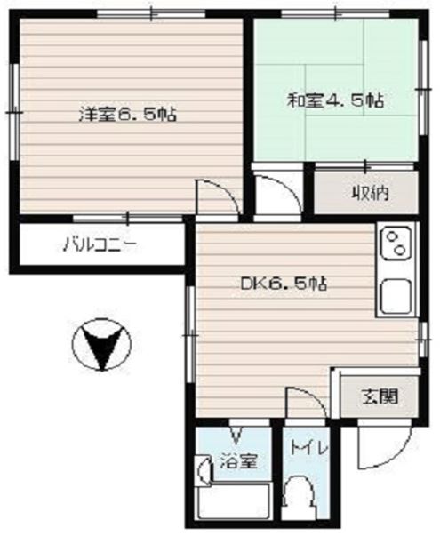 小泉マンション 3階 2DKの間取り