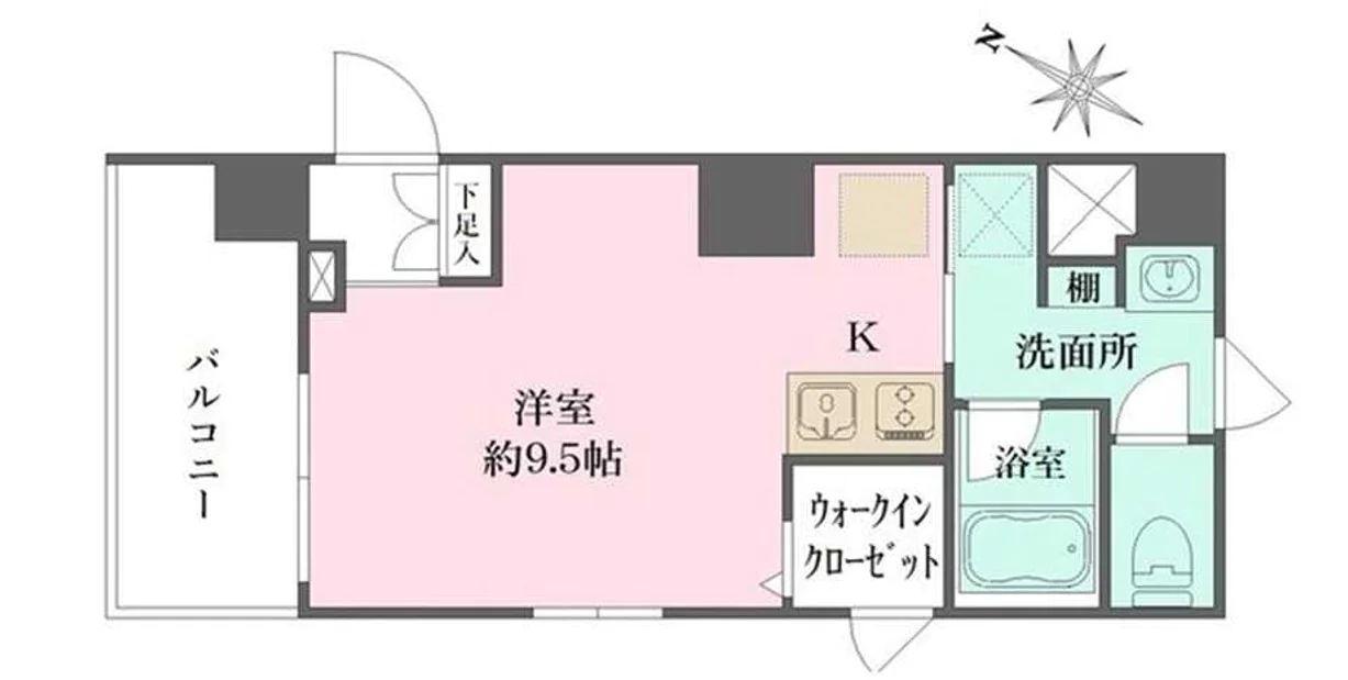 ＷＨＡＲＦ文京茗荷谷 10階 1Rの間取り