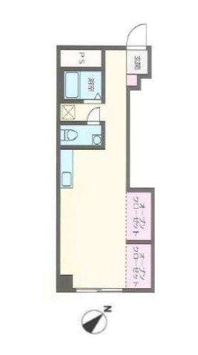 戸田家駒込マンション 2階 1Rの間取り