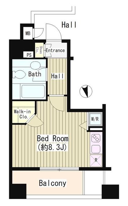 ＣＩＴＹ　ＣＵＲＲＥＮＴ大手町 4階 1Rの間取り