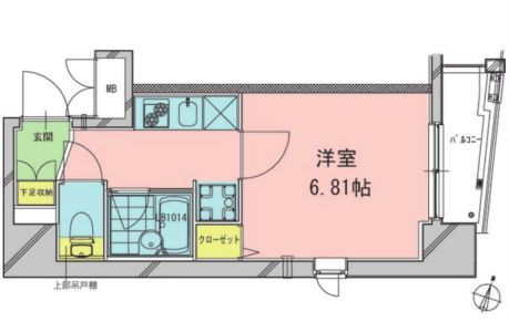 本郷エーワン東大前 7階 1Kの間取り